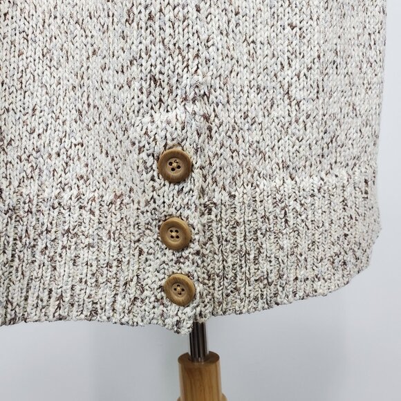 Naturals d & co. Open Front Chunky Knit Short Sleeve Tunic Cardigan NWOT Size 1X - Picture 5 of 16